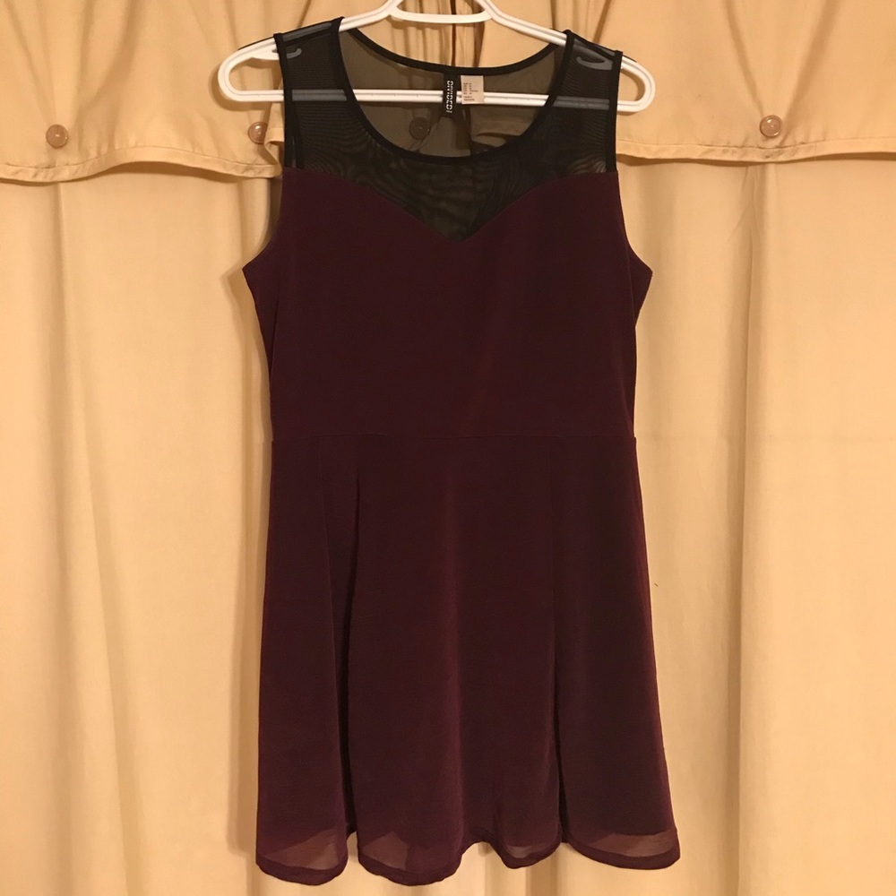 Divided H&M deep purple mini dress